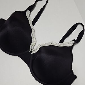 Playtex Black Lace-Trim  Underwire Molded Pads Boost Size 44C